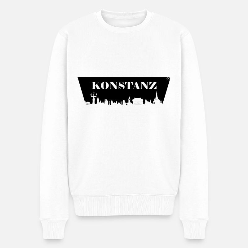 Skyline konstanz - Pull Premium bio Homme - blanc