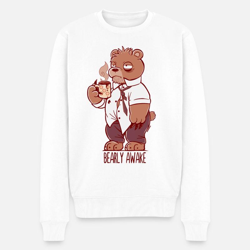 Éveil des ours - Pull Premium bio Homme - blanc