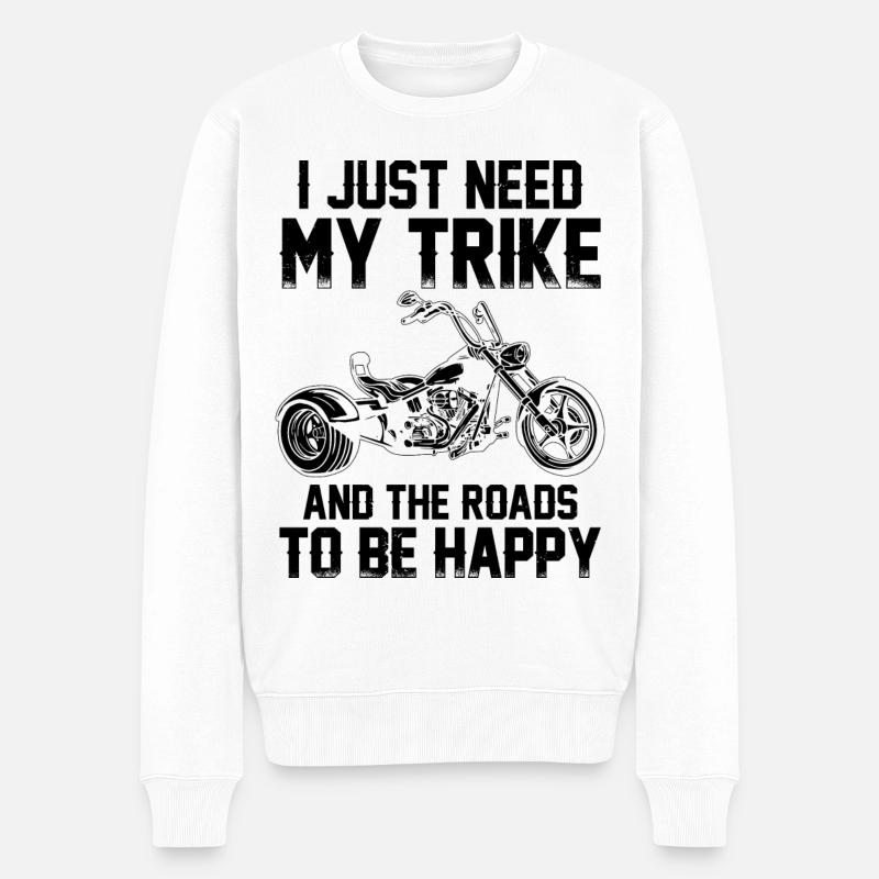 Trike - Pull Premium bio Homme - blanc