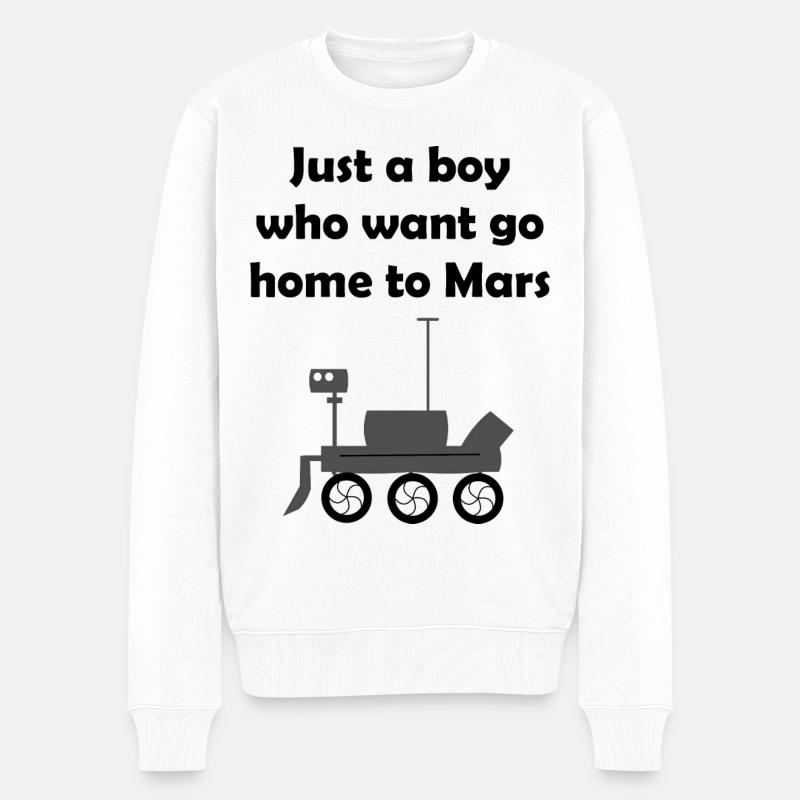 Les explorateurs de Mars - Pull Premium bio Homme - blanc