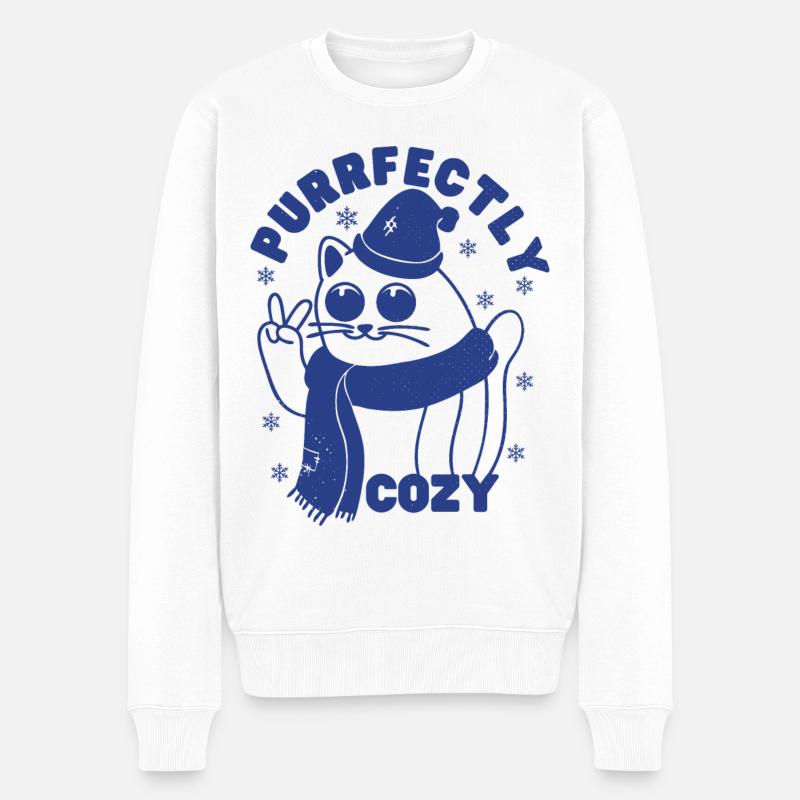 Parfaitement douillet - Pull Premium bio Homme - blanc