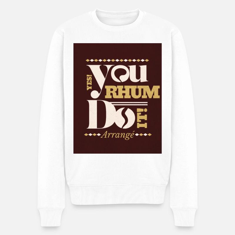 Yes We Rhum arrangé - Pull Premium bio Homme - blanc