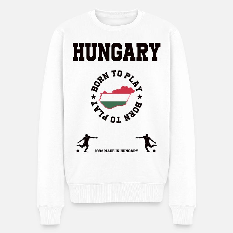 Hongrie - Pull Premium bio Homme - blanc