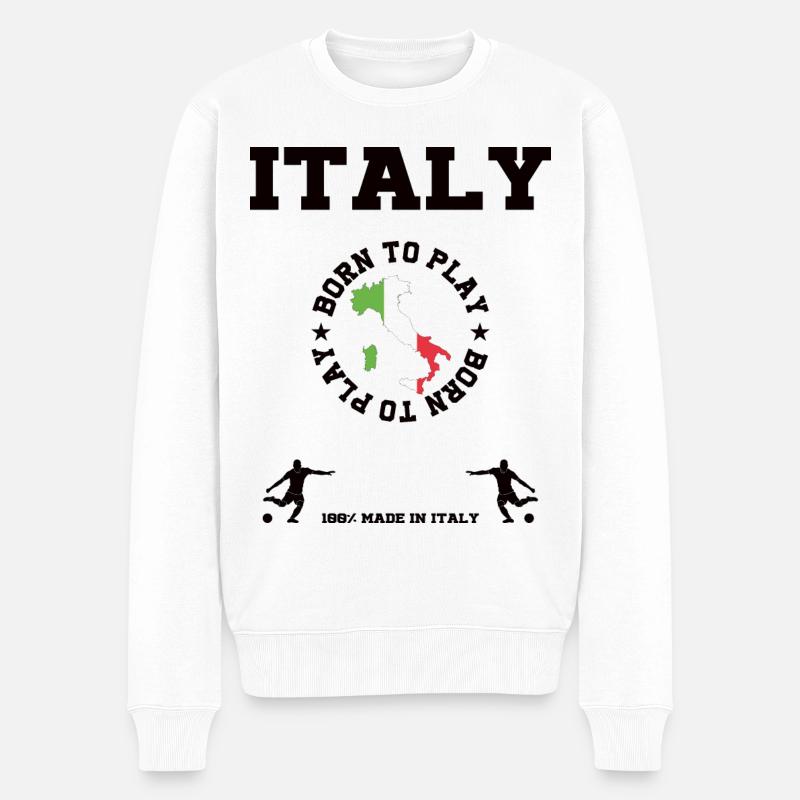 Italie - Pull Premium bio Homme - blanc