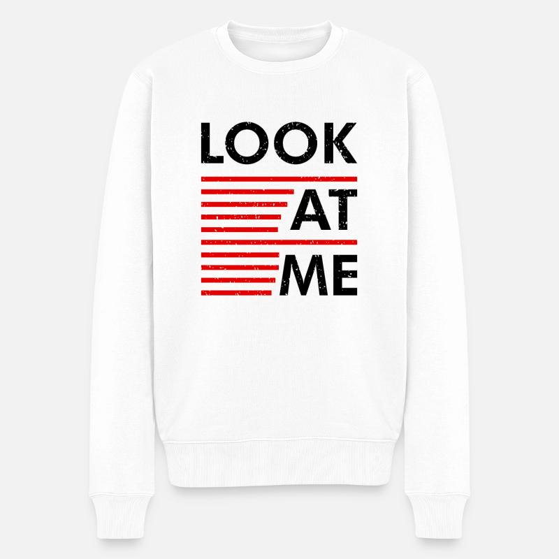 Déclaration Regardez-moi - Pull Premium bio Homme - blanc