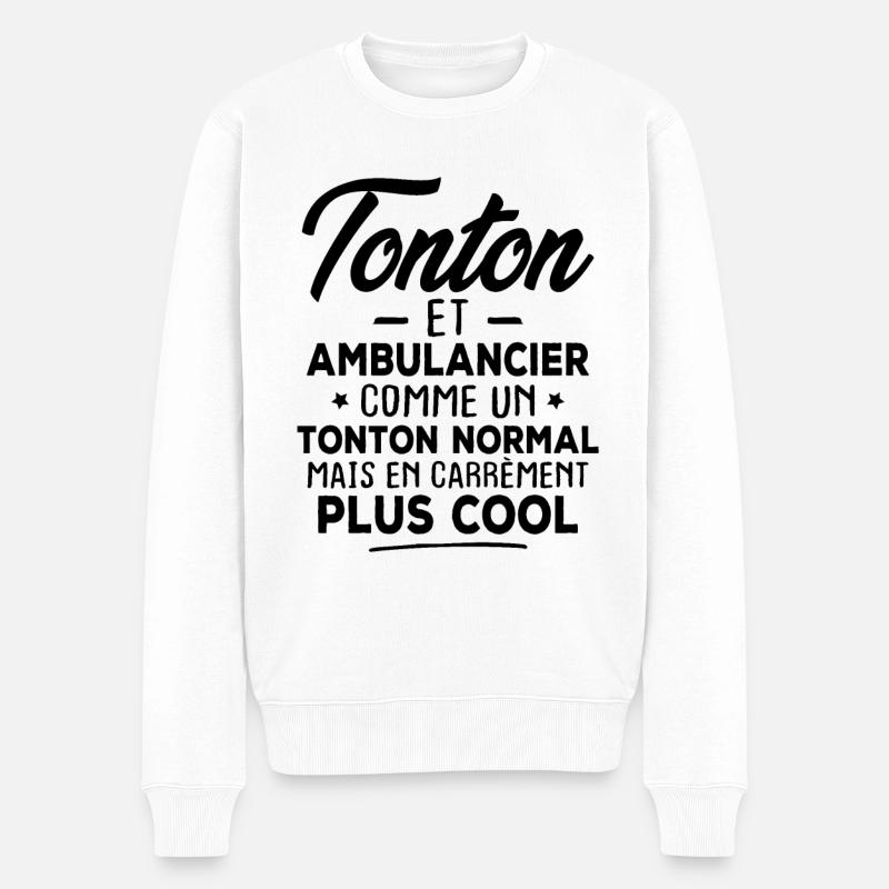 Tonton et ambulancier - Pull Premium bio Homme - blanc