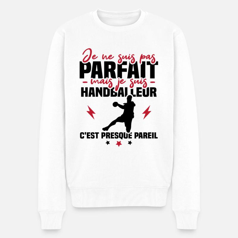 Pas parfait mais handballeur - Pull Premium bio Homme - blanc