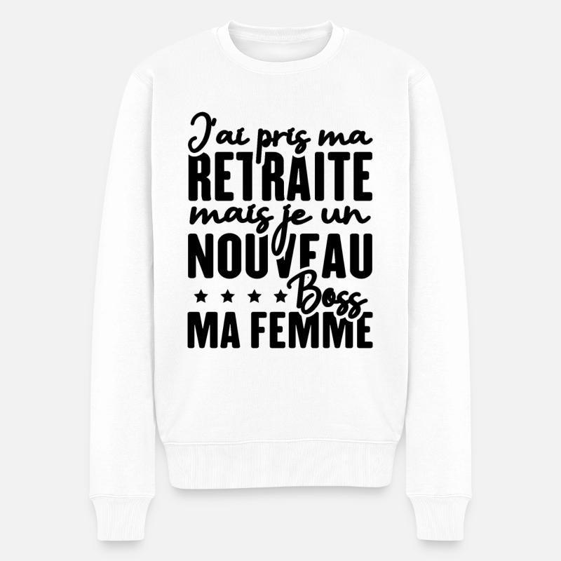 J'ai pris ma retraite - Pull Premium bio Homme - blanc