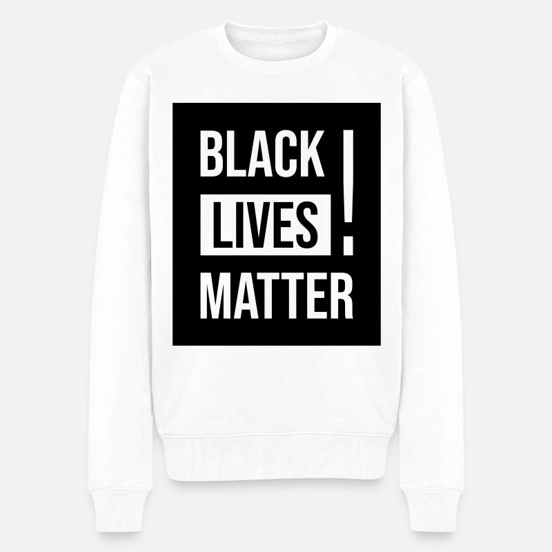 Black Lives Matter ! - Pull Premium bio Homme - blanc