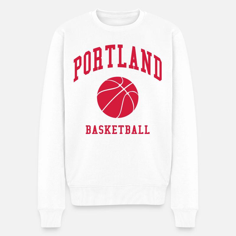 Portland Basketball - Männer Premium Bio Pullover - Weiß