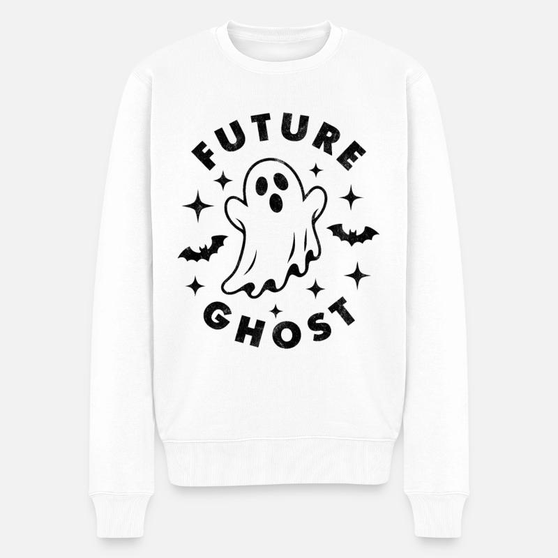 Fantôme du futur - Pull Premium bio Homme - blanc