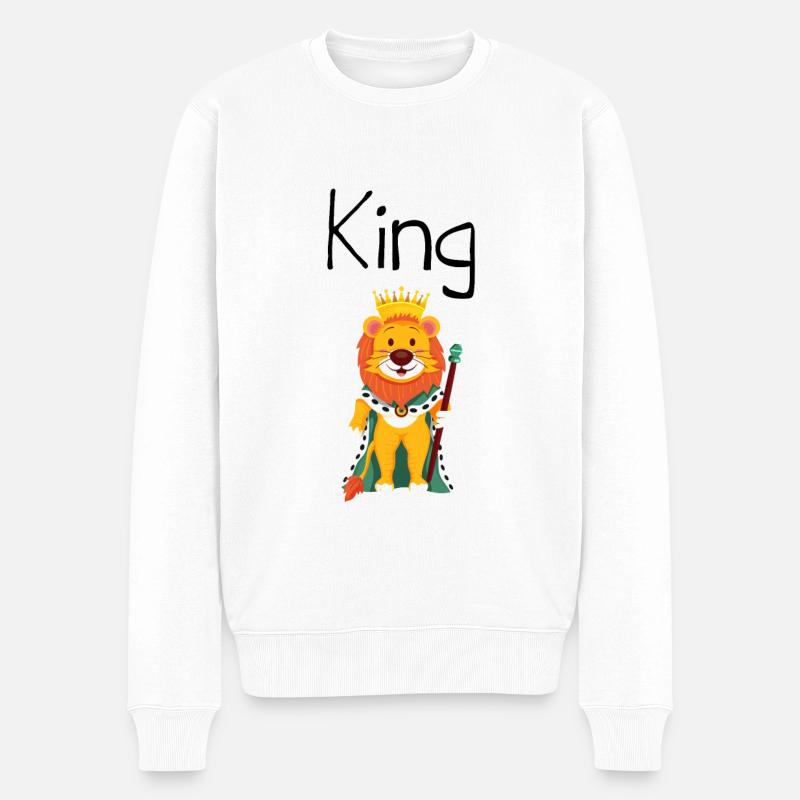 King Queen Partnerlook - Pull Premium bio Homme - blanc