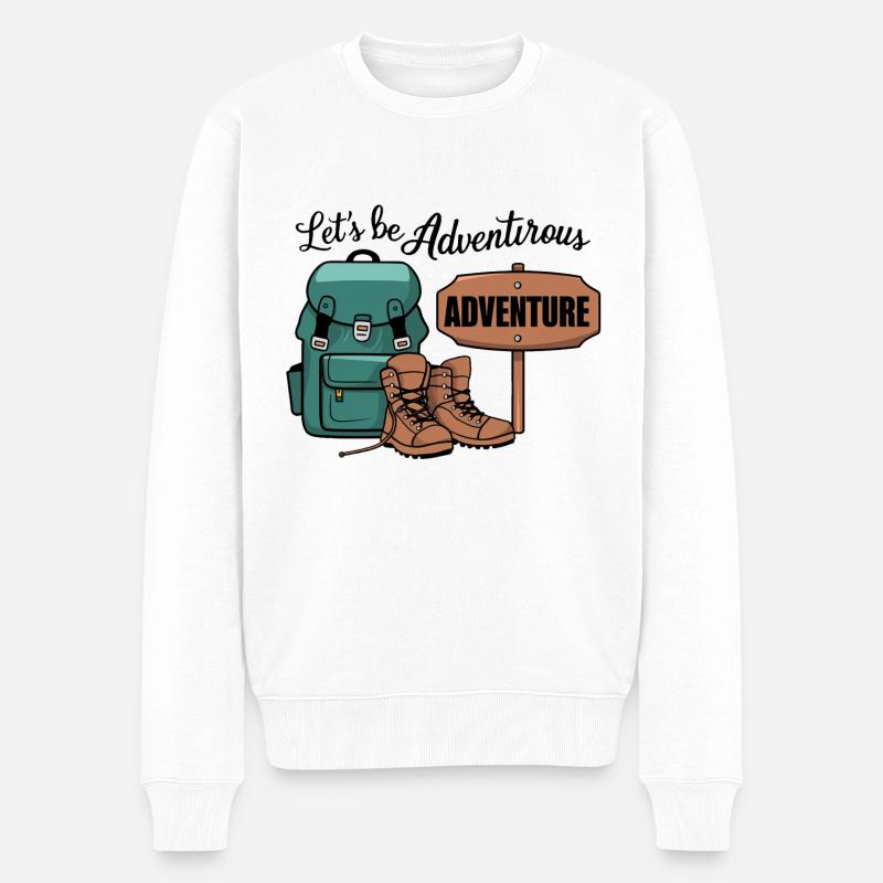 Soyons aventureux. - Pull Premium bio Homme - blanc