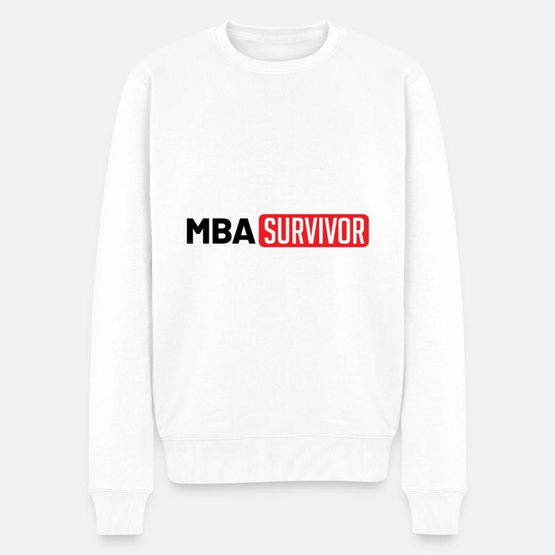 Survivant du MBA - Pull Premium bio Homme - blanc