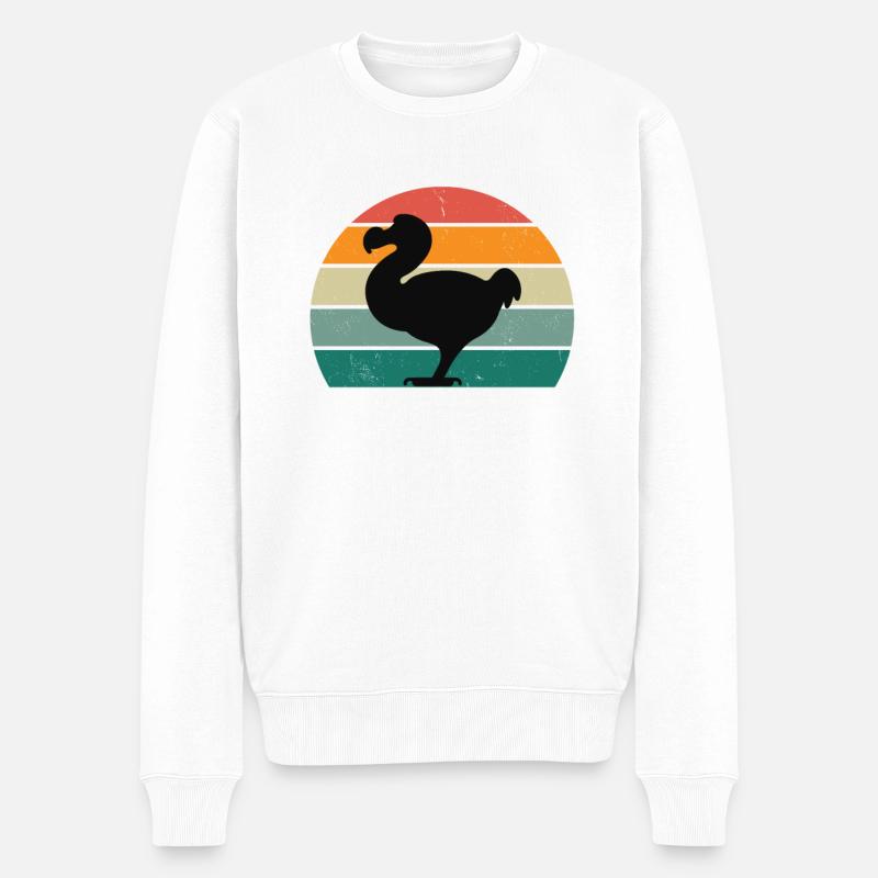 Dodos Dodobird Oiseau éteint oublié dodo - Pull Premium bio Homme - blanc