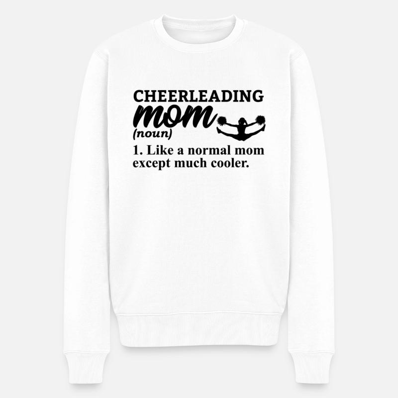 Cheerleading Cheerleader Geschenk - Männer Premium Bio Pullover - Weiß