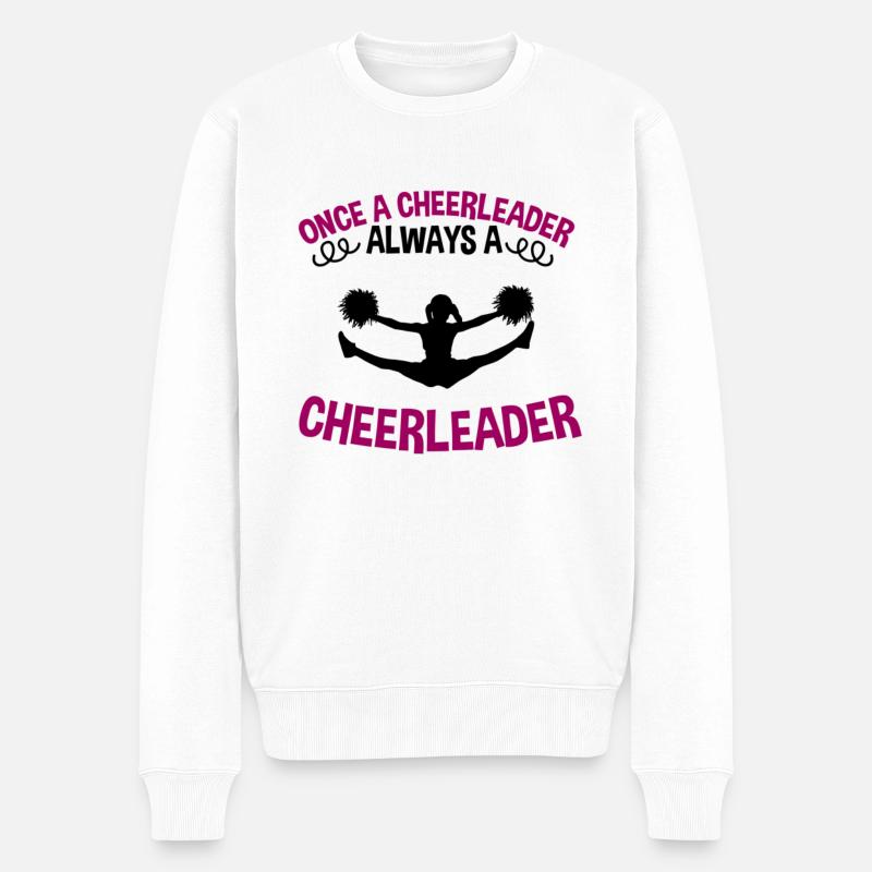 Cheerleading Cheerleader Geschenk - Männer Premium Bio Pullover - Weiß