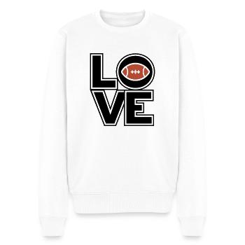 Quarterback Runningback Offense Defence Football - Männer Premium Bio Pullover - Weiß - Vorne - Thijin (182cm)