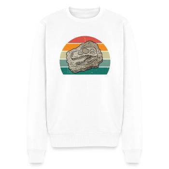 Fossiles Fossilisation Dinosaure préhistorique Fossile - Pull Premium bio Homme - blanc - Devant - Thijin (182cm)