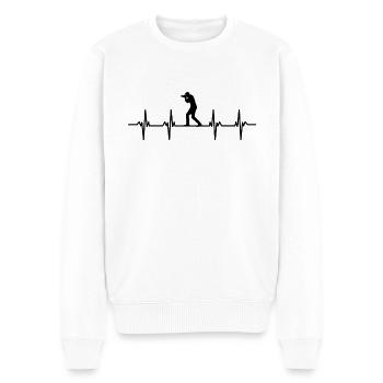 Flûte Flûte Flûte Flûtiste Joueur de Flûte Flûte Flûte - Pull Premium bio Homme - blanc - Devant - Thijin (182cm)