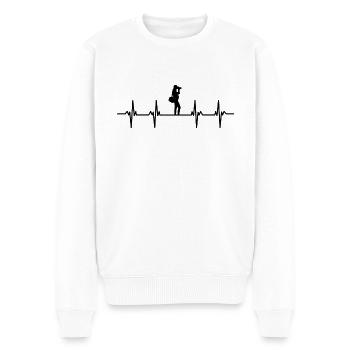 Flûte Flûte Flûte Flûtiste Joueur de Flûte Flûte Flûte - Pull Premium bio Homme - blanc - Devant - Thijin (182cm)