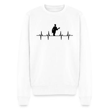 Guitariste Guitariste Guitariste Guitariste Guitare Basse - Pull Premium bio Homme - blanc - Devant - Thijin (182cm)