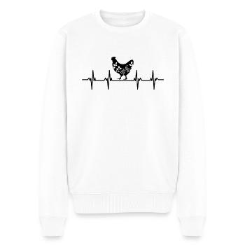 Rooster Hen Egg Eggs Chicks Chicken Coop Stall Chicken Chicken - Men's Premium Organic Jumper - white - Front - Thijin (182cm)