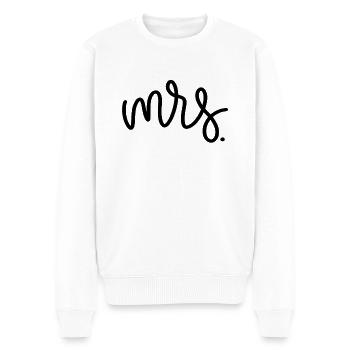 Heiraten Heirat Hochzeit Freund Freundin Ehe Liebe - Männer Premium Bio Pullover - Weiß - Vorne - Thijin (182cm)