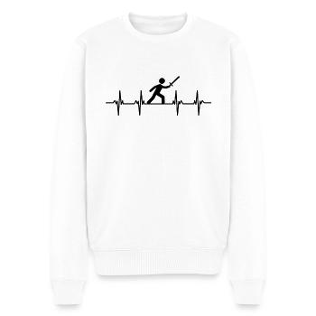 Schwertkampf Schwert Klinge Lanze Säbel Dolch - Männer Premium Bio Pullover - Weiß - Vorne - Thijin (182cm)