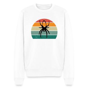 Spiders Spider web web arachnid legs 8 spider - Men's Premium Organic Jumper - white - Front - Thijin (182cm)