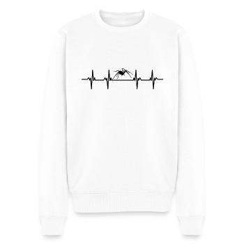 Spiders Spider web web arachnid legs 8 spider - Men's Premium Organic Jumper - white - Front - Thijin (182cm)