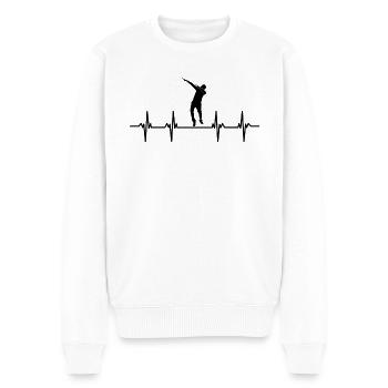 danseur danse mouvement mouvement mouvement couple - Pull Premium bio Homme - blanc - Devant - Thijin (182cm)