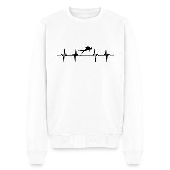 plongeur plongeur plongée plongée oxygène plongée - Pull Premium bio Homme - blanc - Devant - Thijin (182cm)