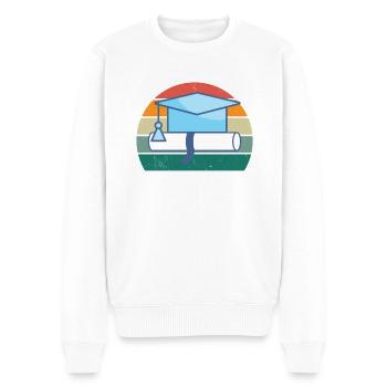 Studying Student Studies Degree Bachelor University - Men's Premium Organic Jumper - white - Front - Thijin (182cm)