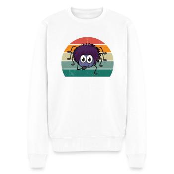 Spinnen Spinnennetz Netz arachnide Beine 8 Spinne - Männer Premium Bio Pullover - Weiß - Vorne - Thijin (182cm)