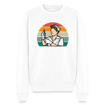 Aide à la guérison Infirmière en santé de guérison - Pull Premium bio Homme - blanc - Devant - Thijin (182cm)