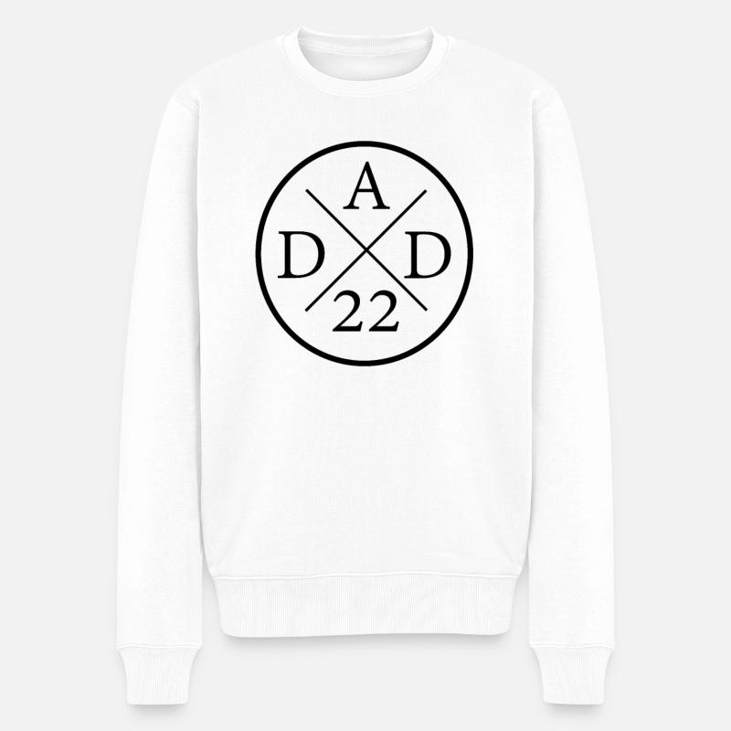 Papa 2022 - Männer Premium Bio Pullover - Weiß