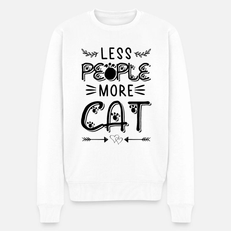 chats citation drôle chat - Pull Premium bio Homme - blanc