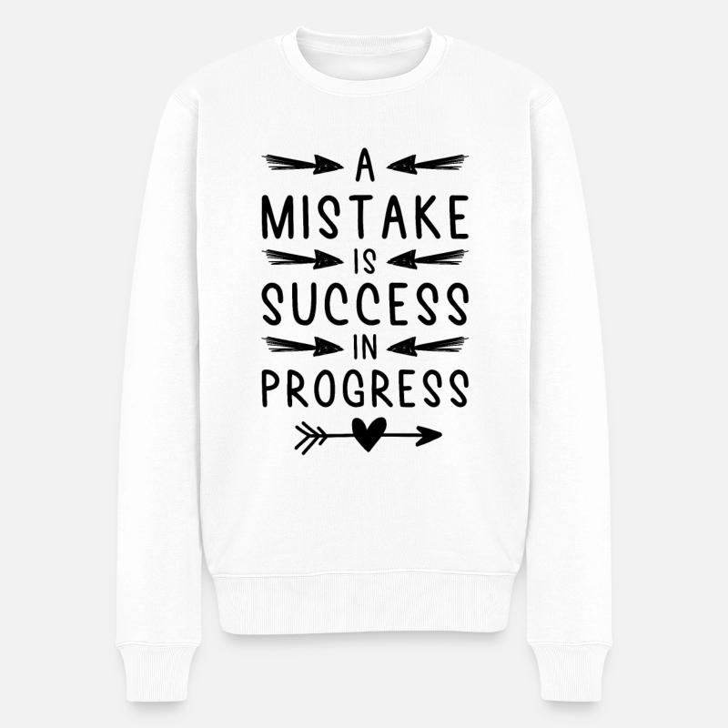 processus de motivation - Pull Premium bio Homme - blanc