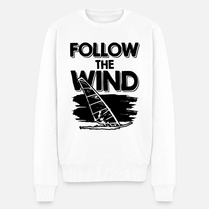 Windsurffer - Pull Premium bio Homme - blanc