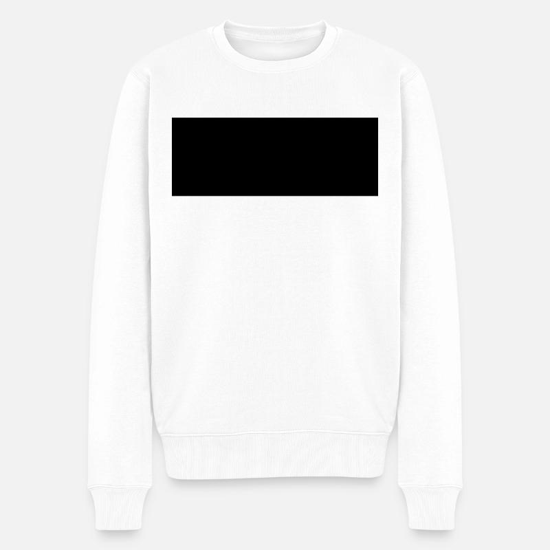 Noir quadrangulaire - Pull Premium bio Homme - blanc