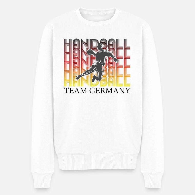 Deutsche Mannschaft Handball - Männer Premium Bio Pullover - Weiß