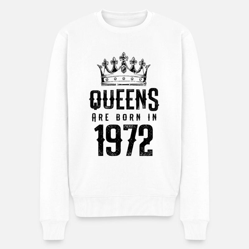 né en 1972 - Pull Premium bio Homme - blanc