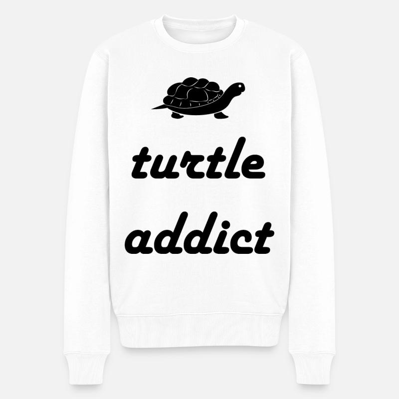 Schildkröten Schildkröte - Männer Premium Bio Pullover - Weiß