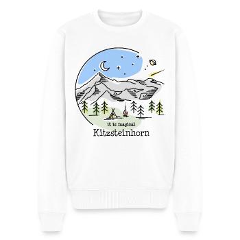 Kitzsteinhorn Hohe Tauern Glocknergruppe Salzburg - Männer Premium Bio Pullover - Weiß - Vorne - Thijin (182cm)