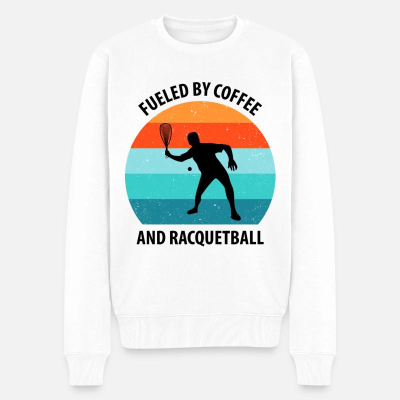 Racqueetball - Pull Premium bio Homme - blanc