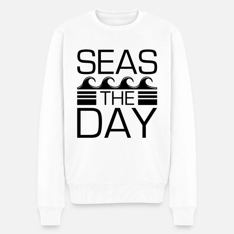 Mers Le Jour - Pull Premium bio Homme - blanc