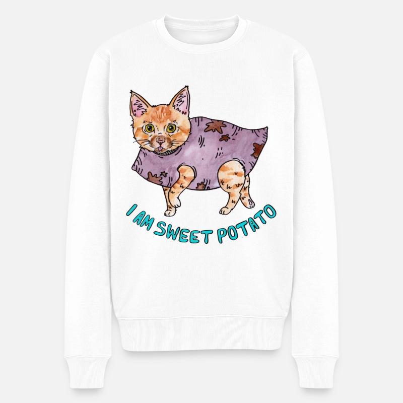 Je suis Patate douce - Pull Premium bio Homme - blanc
