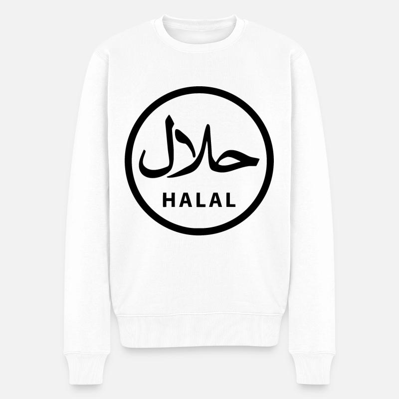 Halal حلال - Männer Premium Bio Pullover - Weiß