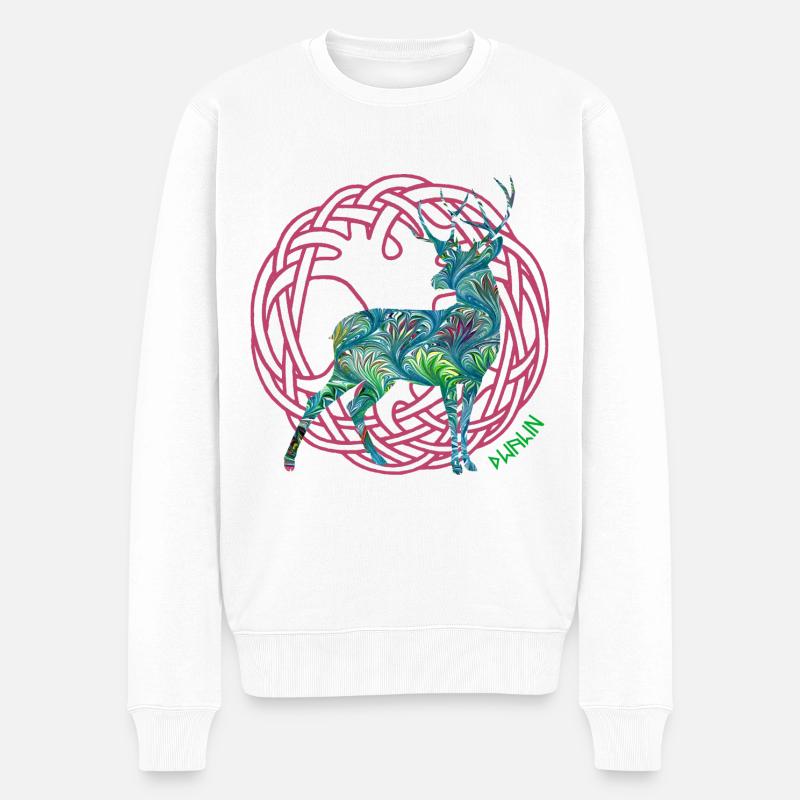hirsch dwalin e 115 - Pull Premium bio Homme - blanc